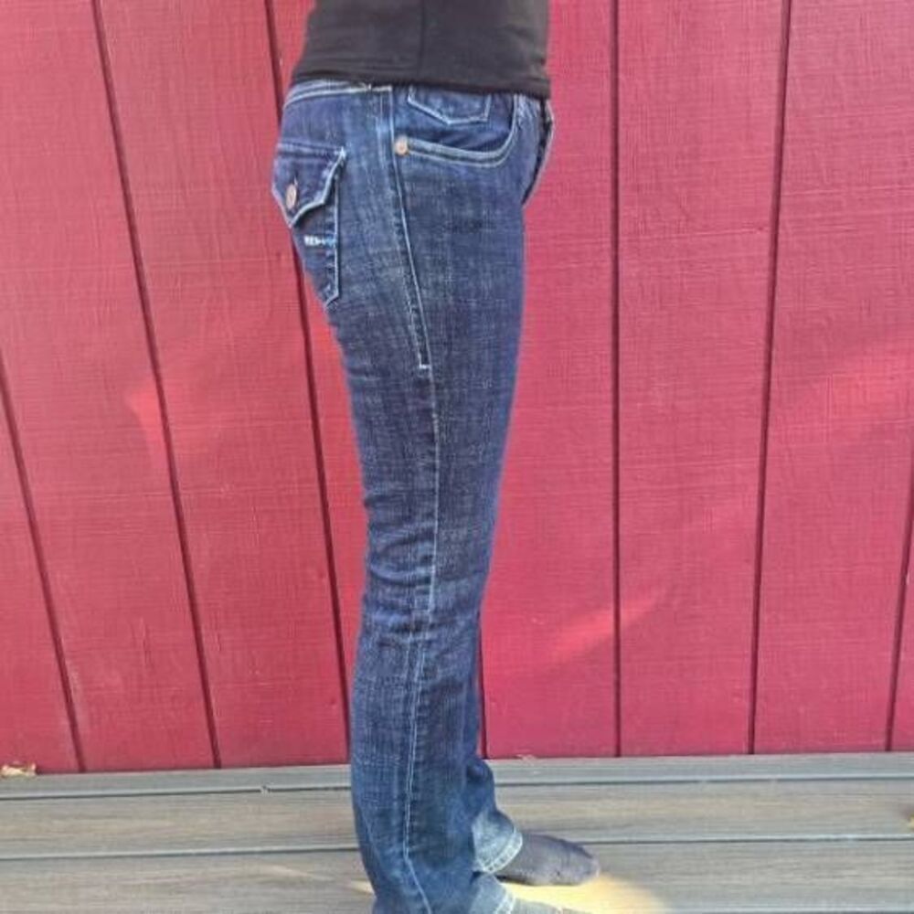 Roxy Malibu Baby Bell Fit Jeans dark denim size 3 boot y2k low rise